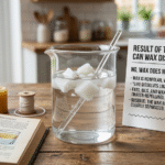 can wax dissolve in water