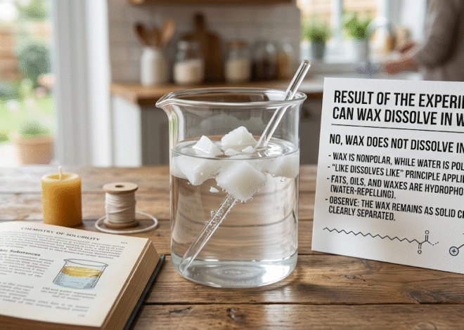 Does Wax Dissolve in Water? The Surprising Science of Wax and H2O